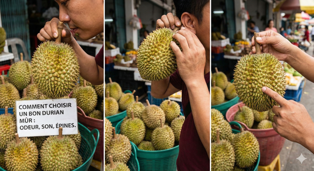 durian au marché comment choisir